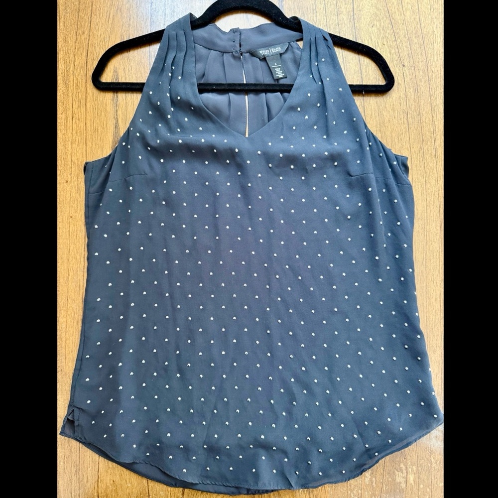 Black House | White Marker Rhinestone Sleeveless Top for Women